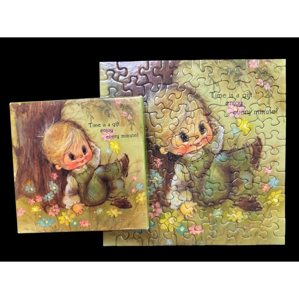 Vintage Springbok Mini Jigsaw Puzzle by Mary Hamilton 7x7 Cottagecore